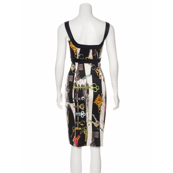 Diane Von Furstenberg Silk-Blend Printed Dress - Picture 3 of 6